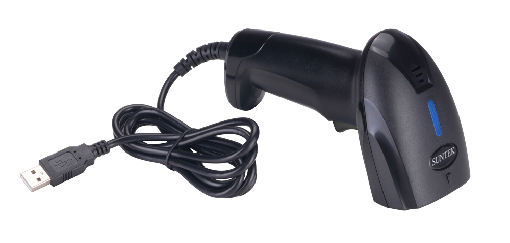 SUNTEK 2D Wired Barcode Scanner (ST1100D) Black