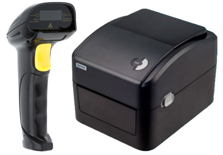 Комплект Xprinter XP-420B (USB, Wi-Fi) Черный + SUNTEK 2D WIRED BARCODE SCANNER (ST8200D)
