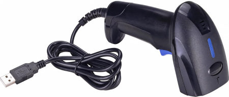 Комплект Xprinter XP-370B (USB) Черный + SUNTEK 2D Wired Barcode Scanner (ST1100D) Blue